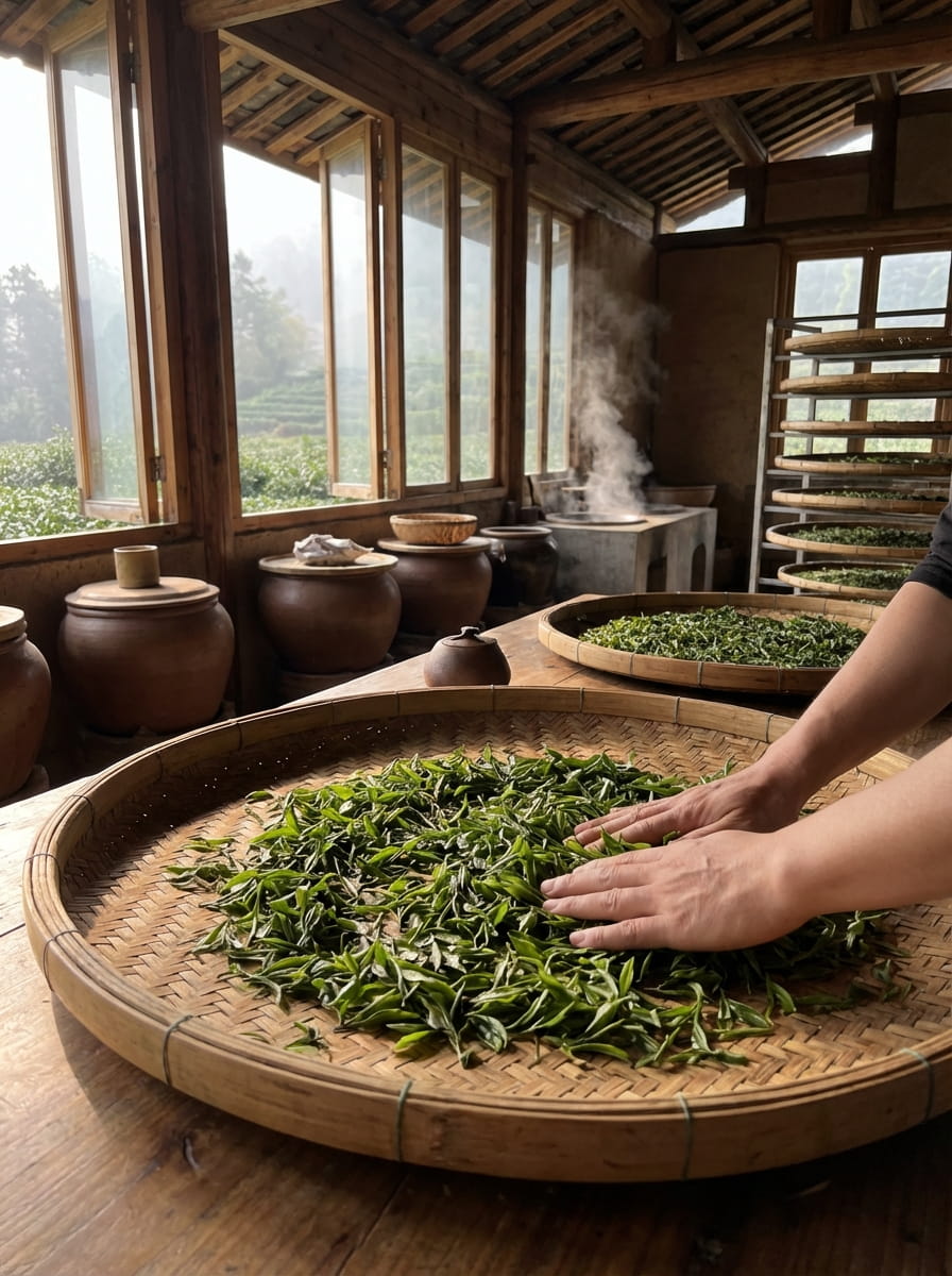 Tea leaves and traditional sourcing